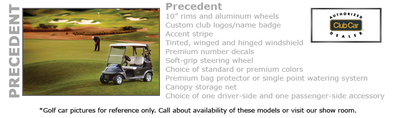 Club Car Precedent golf car